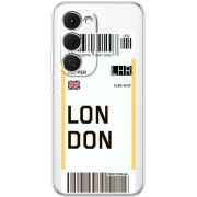 Прозорий чохол BoxFace Tecno Spark 40 Pro Plus Ticket London