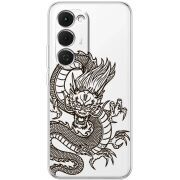 Прозорий чохол BoxFace Tecno Spark 40 Pro Plus Chinese Dragon