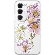 Прозорий чохол BoxFace Tecno Spark 40 Pro Plus Cherry Blossom