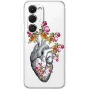 Чохол зі стразами Tecno Spark 40 Pro Plus Heart