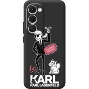 Чорний чохол BoxFace Tecno Spark 40 Pro Plus For Karl