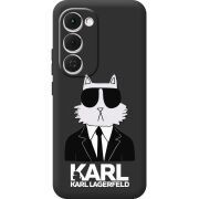 Чорний чохол BoxFace Tecno Spark 40 Pro Plus Cat in Black