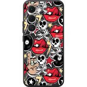 Чорний чохол BoxFace Tecno Spark 40 Pro Plus Rock Graffiti