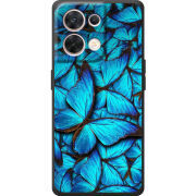 Чохол BoxFace OPPO Reno 8 5G лазурные бабочки