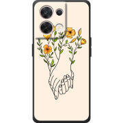 Чохол BoxFace OPPO Reno 8 5G Flower Hands