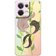Прозорий чохол BoxFace OPPO Reno 8 5G Cute Mermaid