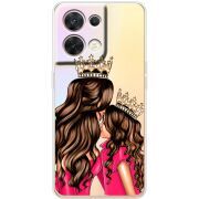 Прозорий чохол BoxFace OPPO Reno 8 5G Queen and Princess