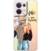 Прозорий чохол BoxFace OPPO Reno 8 5G Follow Your Dreams