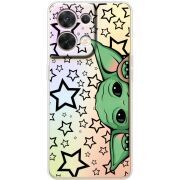 Прозорий чохол BoxFace OPPO Reno 8 5G Baby Yoda