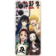 Прозорий чохол BoxFace OPPO Reno 8 5G Незуко та друзі