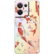 Прозорий чохол BoxFace OPPO Reno 8 5G Japanese Koi Fish