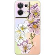 Прозорий чохол BoxFace OPPO Reno 8 5G Cherry Blossom
