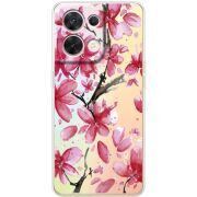 Прозорий чохол BoxFace OPPO Reno 8 5G Pink Magnolia