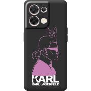 Чорний чохол BoxFace OPPO Reno 8 5G Pink Karl