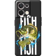Чорний чохол BoxFace OPPO Reno 8 5G Fish