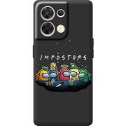 Чорний чохол BoxFace OPPO Reno 8 5G Among Us Impostors