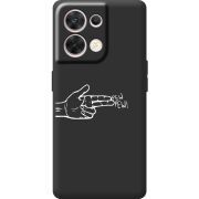 Чорний чохол BoxFace OPPO Reno 8 5G Pew Pew