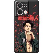 Чорний чохол BoxFace OPPO Reno 8 5G Атака Титанов Леви