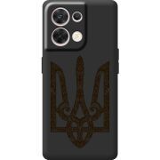 Чорний чохол BoxFace OPPO Reno 8 5G Ukrainian Trident