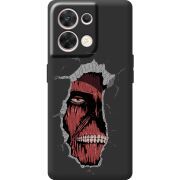 Чорний чохол BoxFace OPPO Reno 8 5G Нападение на Титана
