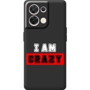 Чорний чохол BoxFace OPPO Reno 8 5G I'm Crazy