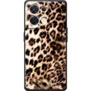 Чорний чохол BoxFace OPPO Reno 8 5G Леопардовий