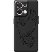 Чорний чохол BoxFace OPPO Reno 8 5G Dove