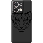 Чорний чохол BoxFace OPPO Reno 8 5G Tiger