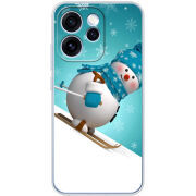 Чохол BoxFace OPPO Reno 15 Pro Skier Snowman
