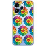 Прозорий чохол BoxFace OPPO Reno 15 Pro Hippie Flowers