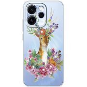 Чохол зі стразами OPPO Reno 15 Pro Deer with flowers