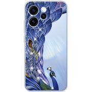 Чохол зі стразами OPPO Reno 15 Pro Peafowl