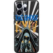 Чорний чохол BoxFace OPPO Reno 15 Pro Привид Києва в дії