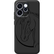 Чорний чохол BoxFace OPPO Reno 15 Pro Horse