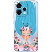 Прозорий чохол BoxFace OPPO Reno 15 Blue Hair