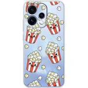 Прозорий чохол BoxFace OPPO Reno 15 с 3D-глазками Popcorn