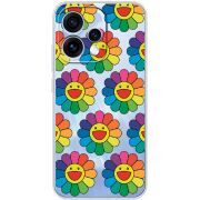 Прозорий чохол BoxFace OPPO Reno 15 Hippie Flowers