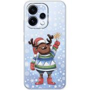 Прозорий чохол BoxFace OPPO Reno 15 Christmas Deer with Snow