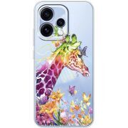 Прозорий чохол BoxFace OPPO Reno 15 Colorful Giraffe