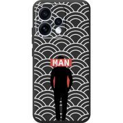 Чорний чохол BoxFace OPPO Reno 15 Man Pattern