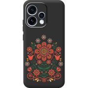Чорний чохол BoxFace OPPO Reno 15 Ukrainian Ornament