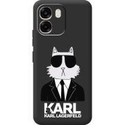 Чорний чохол BoxFace OPPO A6 Cat in Black