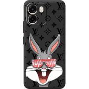 Чорний чохол BoxFace OPPO A6 looney bunny