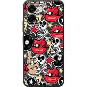 Чорний чохол BoxFace OPPO A6 Rock Graffiti