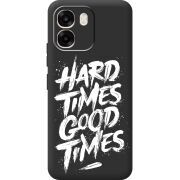 Чорний чохол BoxFace OPPO A6 Hard Times Good Times