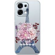 Чохол зі стразами OPPO A6 Pro Eiffel Tower