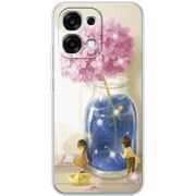 Чохол зі стразами OPPO A6 Pro Little Boy and Girl
