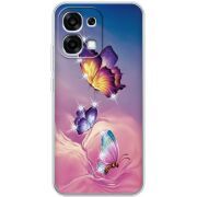 Чохол зі стразами OPPO A6 Pro Butterflies