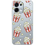 Прозорий чохол BoxFace OPPO A6 Pro с 3D-глазками Popcorn