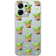 Прозорий чохол BoxFace OPPO A6 Pro Pattern Baby Yoda